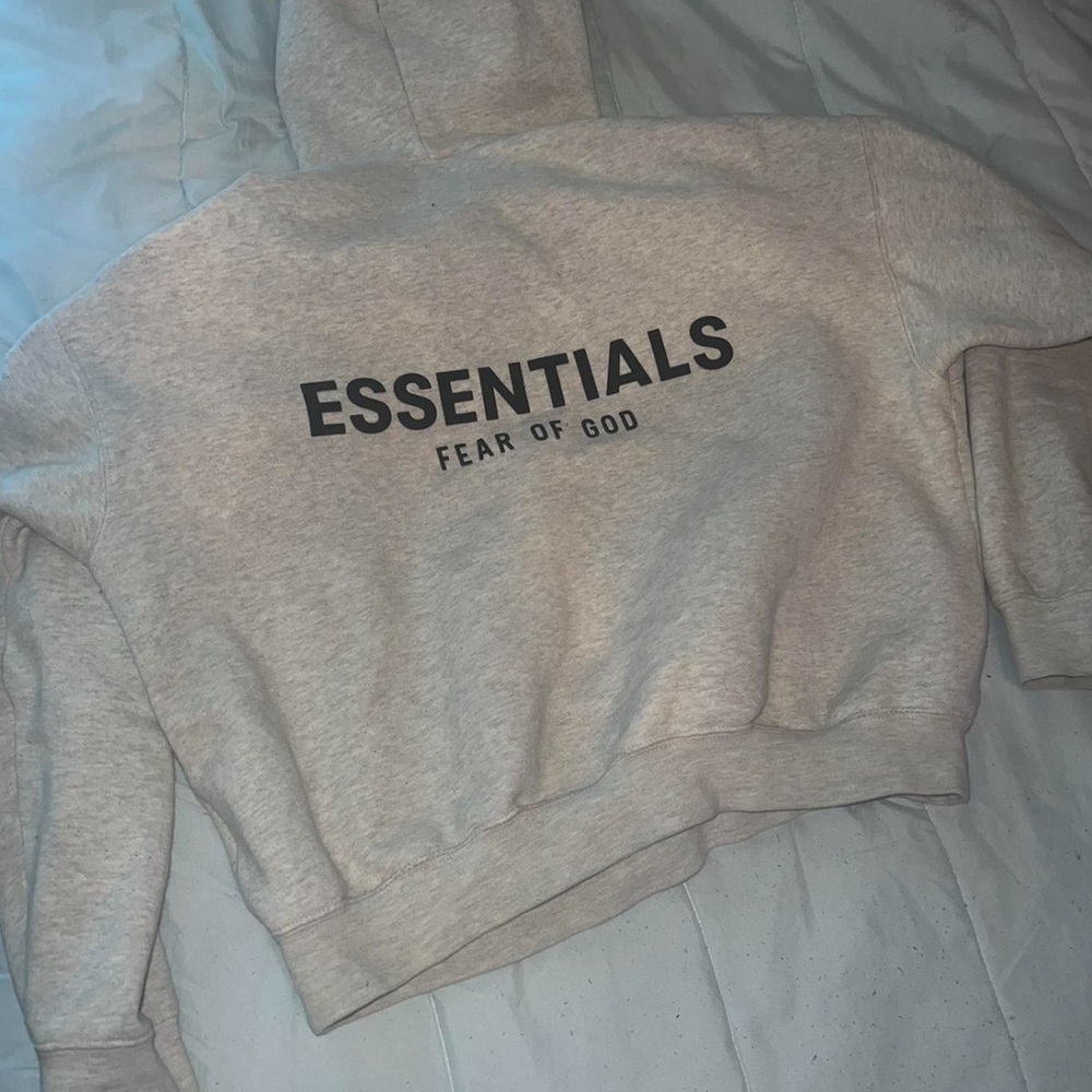 Essentials hoodie light oatmeal